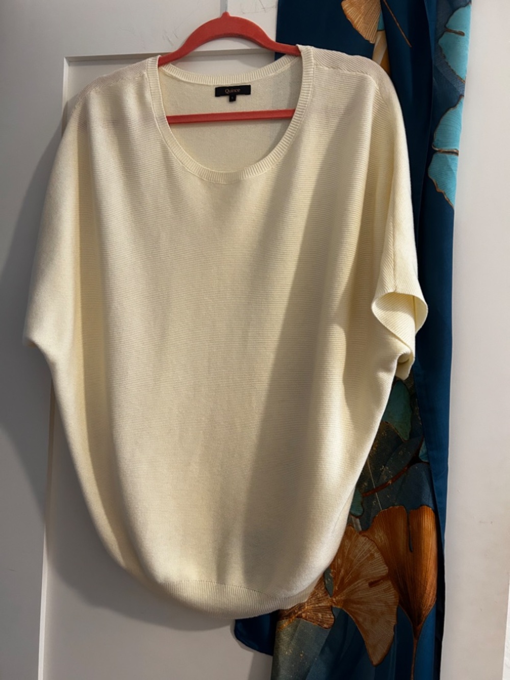 Quince Cotton Cashmere Link Stitch Dolman Sweater